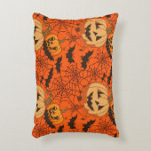 可愛不気味いハロウィーンシームレスパターン アクセントクッション (正面(垂直))