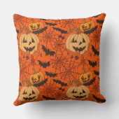可愛不気味いハロウィーンシームレスパターン クッション (裏面)