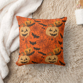 可愛不気味いハロウィーンシームレスパターン クッション