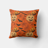 可愛不気味いハロウィーンシームレスパターン クッション (裏面)