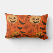 可愛不気味いハロウィーンシームレスパターン ランバークッション (裏面)