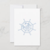 可愛不気味いハロウィーン誕生日ボーイ サンキューカード (裏面)