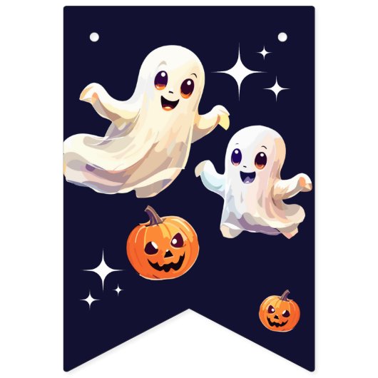 可愛不気味いハロウィーン誕生日 バンティングフラッグ (第2の旗)