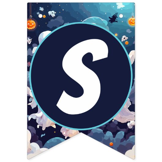 可愛不気味いハロウィーン誕生日 バンティングフラッグ (第3の旗)