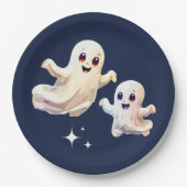 可愛不気味いハロウィーン誕生日 ペーパープレート (正面)