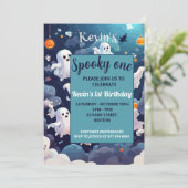 可愛不気味いハロウィーン誕生日 招待状 (スタンド正面)