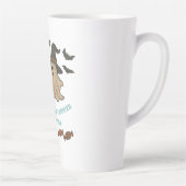 可愛不気味いハロウィーン – ボース、こうもり&トリート – カフェラテマグ (右)