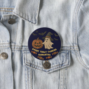 可愛不気味いハロウィーン – 幽霊、こうもり、キャンディ 缶バッジ