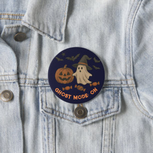 可愛不気味いハロウィーン – 幽霊、こうもり、キャンディ 缶バッジ