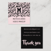 可愛不気味いハロワ不気味イン スクエア名刺 (正面/裏面)