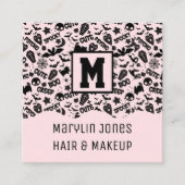 可愛不気味いハロワ不気味イン スクエア名刺 (正面)