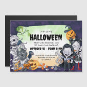 可愛不気味いハローウィンパーティ磁気招待状 マグネット招待状 (正面/裏面)
