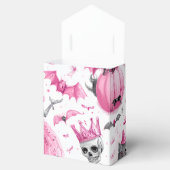 「可愛不気味いピンクのスケルトン | ハロウィーンのお願いボックス» フェイバーボックス (オープン)