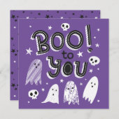 可愛不気味いブー サンキューカード (正面/裏面)