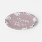 可愛不気味いワンハロウィンガール1歳の誕生日 ペーパープレート (アングル)