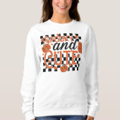 可愛不気味いヴィンテージレトロハロウィーン スウェットシャツ (正面)