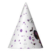 可愛不気味い女の子アフロ・パフ誕生日帽子 パーティーハット (左)