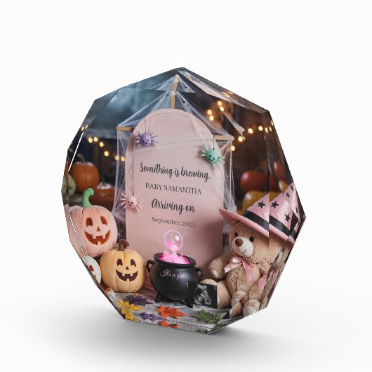 可愛不気味い女の子ハロウィーン妊娠発表 フォトブロック (右)