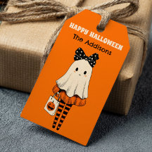 可愛不気味い幽霊トリックオアトリートハッピーハローウィン