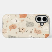可愛不気味い幽霊ハロウィーンiPhone 16タフなケース。 Case-Mate iPhoneケース (裏面 (横))