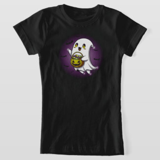 可愛不気味い幽霊 | ブラックのみ Tシャツ