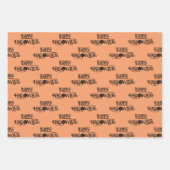 可愛不気味い水彩画ハロウィーン ラッピングペーパーシート (正面3)