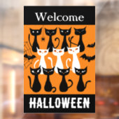 可愛不気味い猫がハロウィンを迎える ウィンドウサイン (シート2)