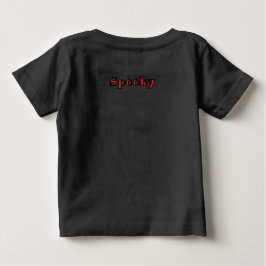 可愛不気味い猫ブー:ハロウィーン猫デザイン ベビーTシャツ