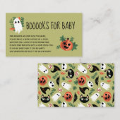 可愛不気味い緑のベビー エンクロージャーカード (正面/裏面)