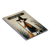 可愛不気味い魔女の名前タグハロウィーン ノートブック (右側)