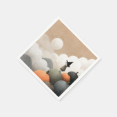 可愛不気味い魔女の水彩画ハロウィーン スタンダードカクテルナプキン (角)