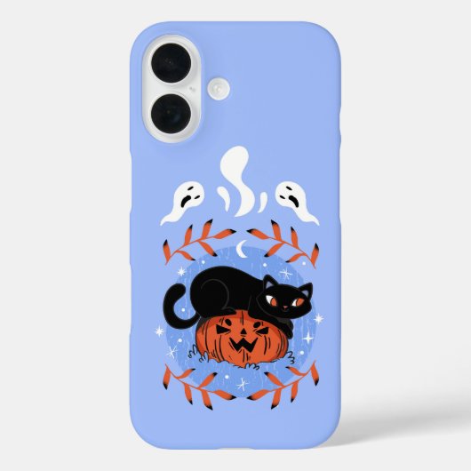 可愛不気味い黒猫ハロウィン Case-Mate iPhoneケース (裏面)
