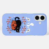 可愛不気味い黒猫ハロウィン Case-Mate iPhoneケース (裏面 (横))