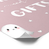 可愛不気味い1枚のハロウィンカードとギフトサイン ポスター (角)