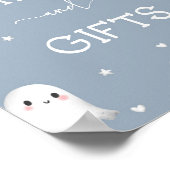 可愛不気味い1枚のハロウィンカードとギフトサイン ポスター (角)