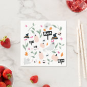 可愛不気味い | ハローウィンパーティ幽霊 スタンダードカクテルナプキン (インサイチュ)