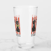 可愛不気味い – 黒猫とカボチャ タンブラーグラス (左)