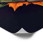 可愛不気味らしいハロウィンパンダ ポスター (角)