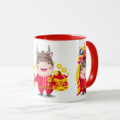 可愛中国のいオックス・トリオ マグカップ (正面右)