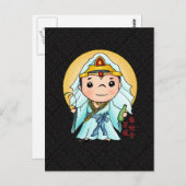 可愛中国のい慈悲の神 ポストカード (正面/裏面)