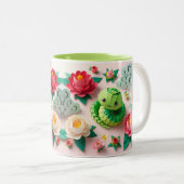 可愛中国のい新年スネーク2025 2TM ツートーンマグカップ (正面右)