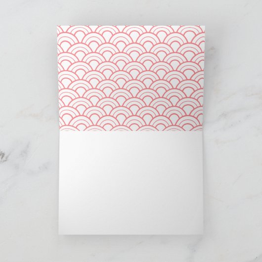 可愛中国のい新年 招待状 (内部)