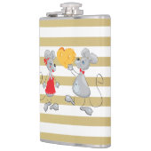 可愛予測できないお洒落マウスストライプズ フラスク (左)