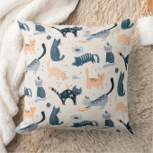 可愛予測できない猫好き装飾動物 クッション (ブランケット)