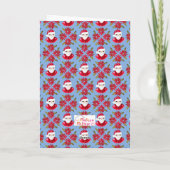 可愛伝統的いサンタお目出し聖降誕祭 カード (裏面)