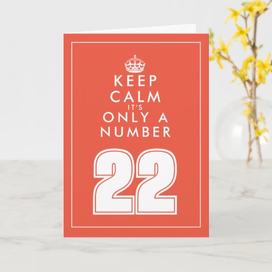 可愛保い静かな引用文カスタム22番目の誕生日カード カード (黄色い花)