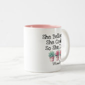 可愛信じい彼女はカスタム女だ ツートーンマグカップ (正面右)