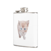 可愛包まれたい猫写真付きビニールフラスコ フラスク (左)