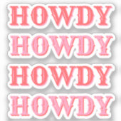 可愛名門私立校風のいガーリーハウディピンク シール (正面)