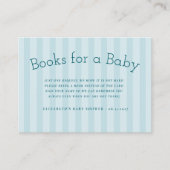 可愛名門私立校風のいストライプベビー本 エンクロージャーカード (正面)